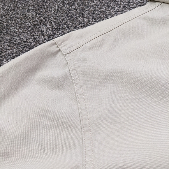 VTG LL Bean Jacket Canvas Chore Barn Corduroy Collar Flannel Lined Mens Large - Picture 13 of 13